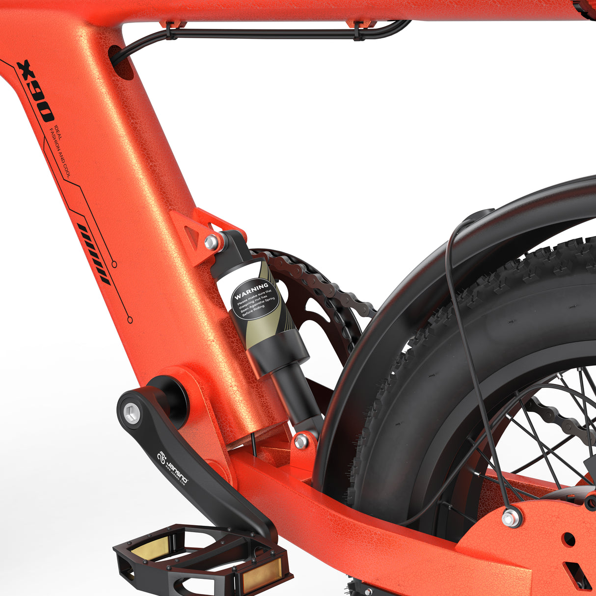 JANSNO X90-Y 16" Offroad-Elektrofahrrad 750W Motor 48V 25Ah Batterie