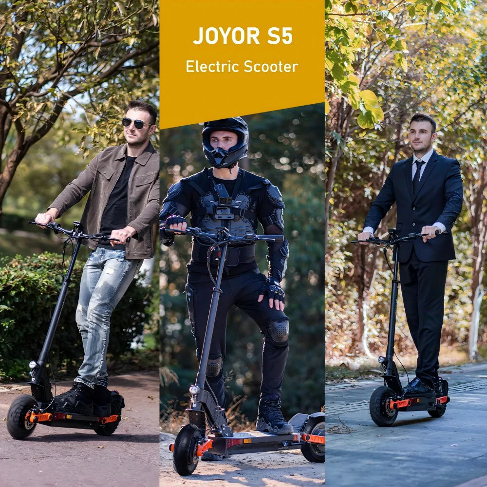 JOYOR S5 10" Off-Road Elektro-Klapproller Mit Straßenzulassung 500W Motor 48V 13Ah Batterie (ABE)