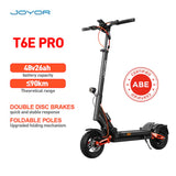 JOYOR T6E Pro 10" Allrad-Elektroroller 500W Motor 48V 26Ah Batterie (ABE)