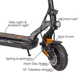 KUKIRIN G2 Master 10" Off-Road Electric Scooter 1000W*2 Dual Motors 52V 20.8Ah Battery