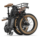 LANKELEISI GOLF-X 20 Step Thru faltbares City Elektrofahrrad 1000W Motor 48V 20Ah Batterie