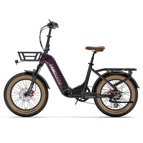 LANKELEISI GOLF-X 20 Step Thru faltbares City Elektrofahrrad 1000W Motor 48V 20Ah Batterie