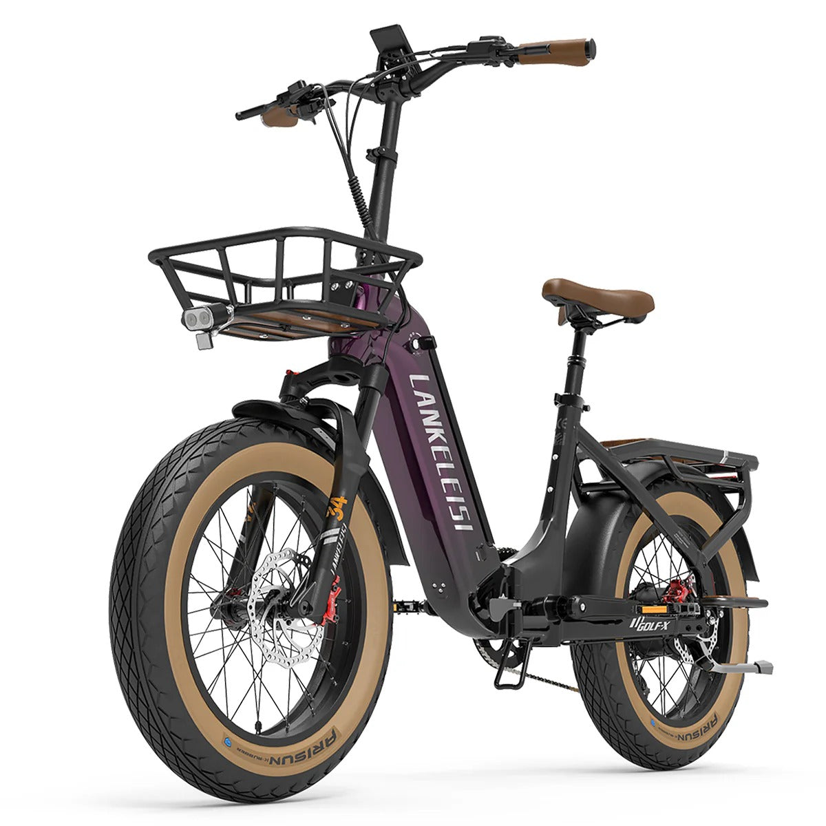 LANKELEISI GOLF-X 20 Step Thru faltbares City Elektrofahrrad 1000W Motor 48V 20Ah Batterie