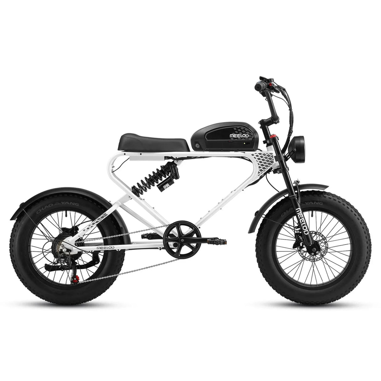 MEELOD DK300 PLUS 20" Elektrofahrrad im Retro-Moped-Stil 1200W Spitzenmotor 48V 20Ah Batterie