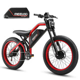 MEELOD XT600DL 26" Elektrofahrrad im Retro-Moped-Stil 1200W Peak Dual Motoren 52V 25Ah Batterie