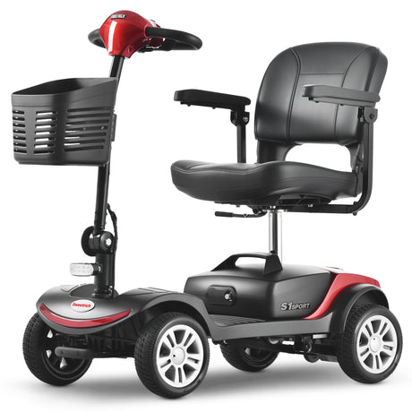 METRO MOBILITY S1 SPORT 9" 4 Rad Elektromobil Scooter 300W Motor 24V 12Ah Batterie