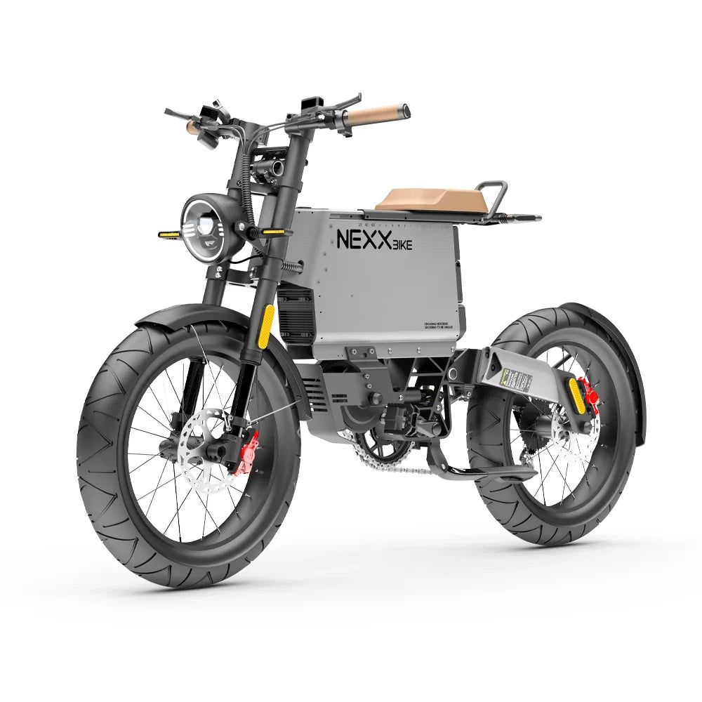 NEXXBIKE X5 Plus 20" Fat Tires Elektro-Dirt-Bike 1000W Motor 48V 25Ah Samsung Batterie Mit NFC-Schlüssel