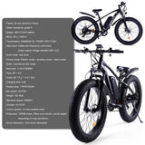 NIUBILITY B26 26" Elektrisches Mountainbike 1000W Motor 48V 15Ah Batterie