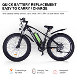 NIUBILITY B26 26" Elektrisches Mountainbike 1000W Motor 48V 15Ah Batterie