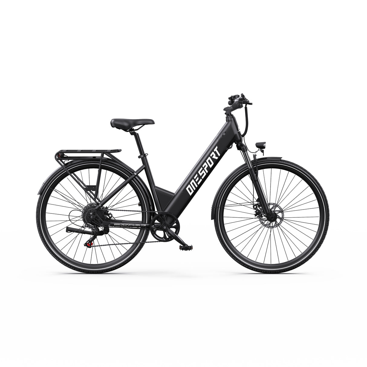 ONESPORT OT12 27.5" Stadt-Elektrofahrrad 250W Motor 36V 13Ah Batterie App-Unterstützung