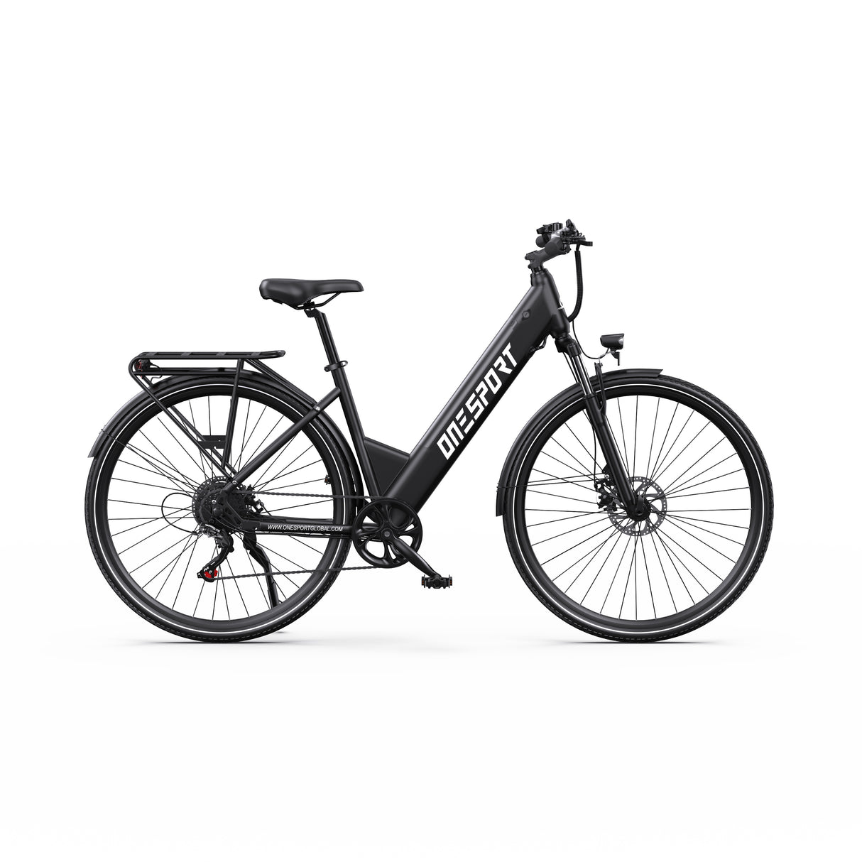 ONESPORT OT12 27.5" Stadt-Elektrofahrrad 250W Motor 36V 13Ah Batterie App-Unterstützung