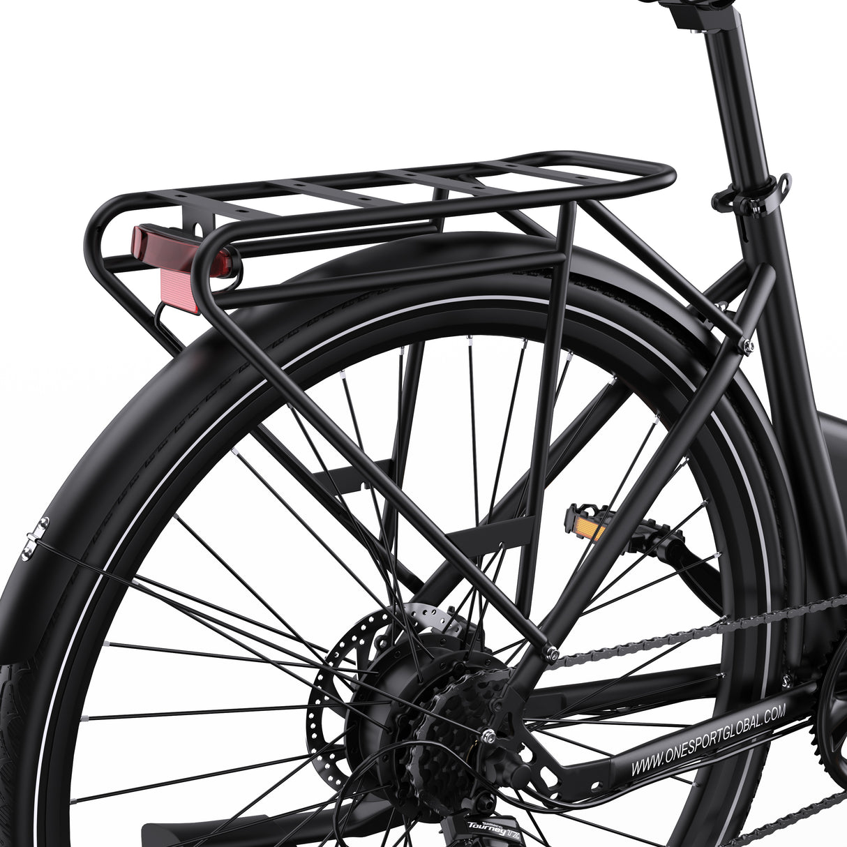 ONESPORT OT12 27.5" Stadt-Elektrofahrrad 250W Motor 36V 13Ah Batterie App-Unterstützung