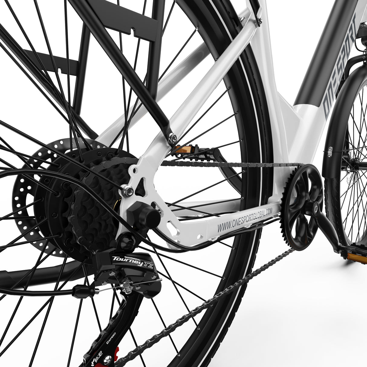 ONESPORT OT12 27.5" Stadt-Elektrofahrrad 250W Motor 36V 13Ah Batterie App-Unterstützung