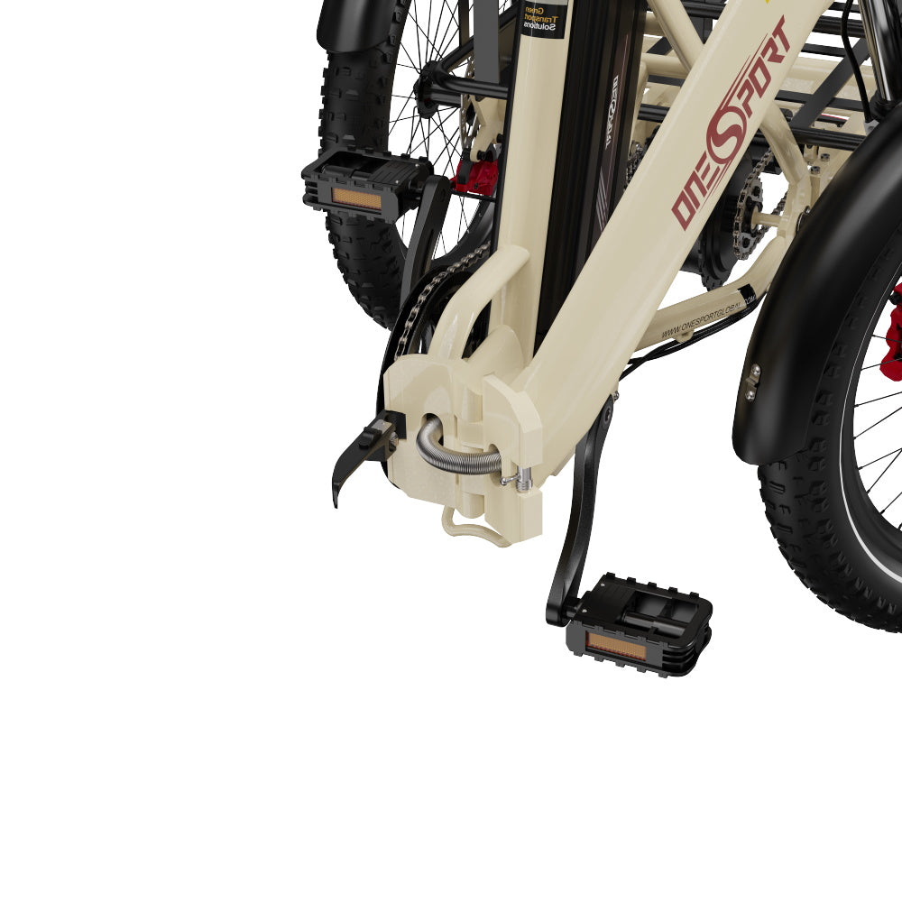 ONESPORT OT30 PRO 20" Klappbares E-Dreirad mit 3 Rädern | 500W Motor, 48V 18Ah Batterie