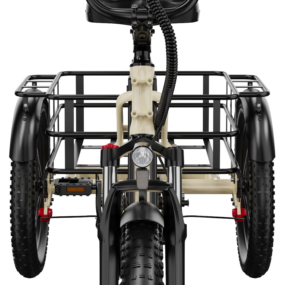 ONESPORT OT30 PRO 20" Klappbares E-Dreirad mit 3 Rädern | 500W Motor, 48V 18Ah Batterie