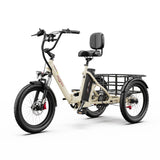 ONESPORT OT30 PRO 20" Klappbares E-Dreirad mit 3 Rädern | 500W Motor, 48V 18Ah Batterie