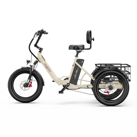 ONESPORT OT30 PRO 20" Klappbares E-Dreirad mit 3 Rädern | 500W Motor, 48V 18Ah Batterie