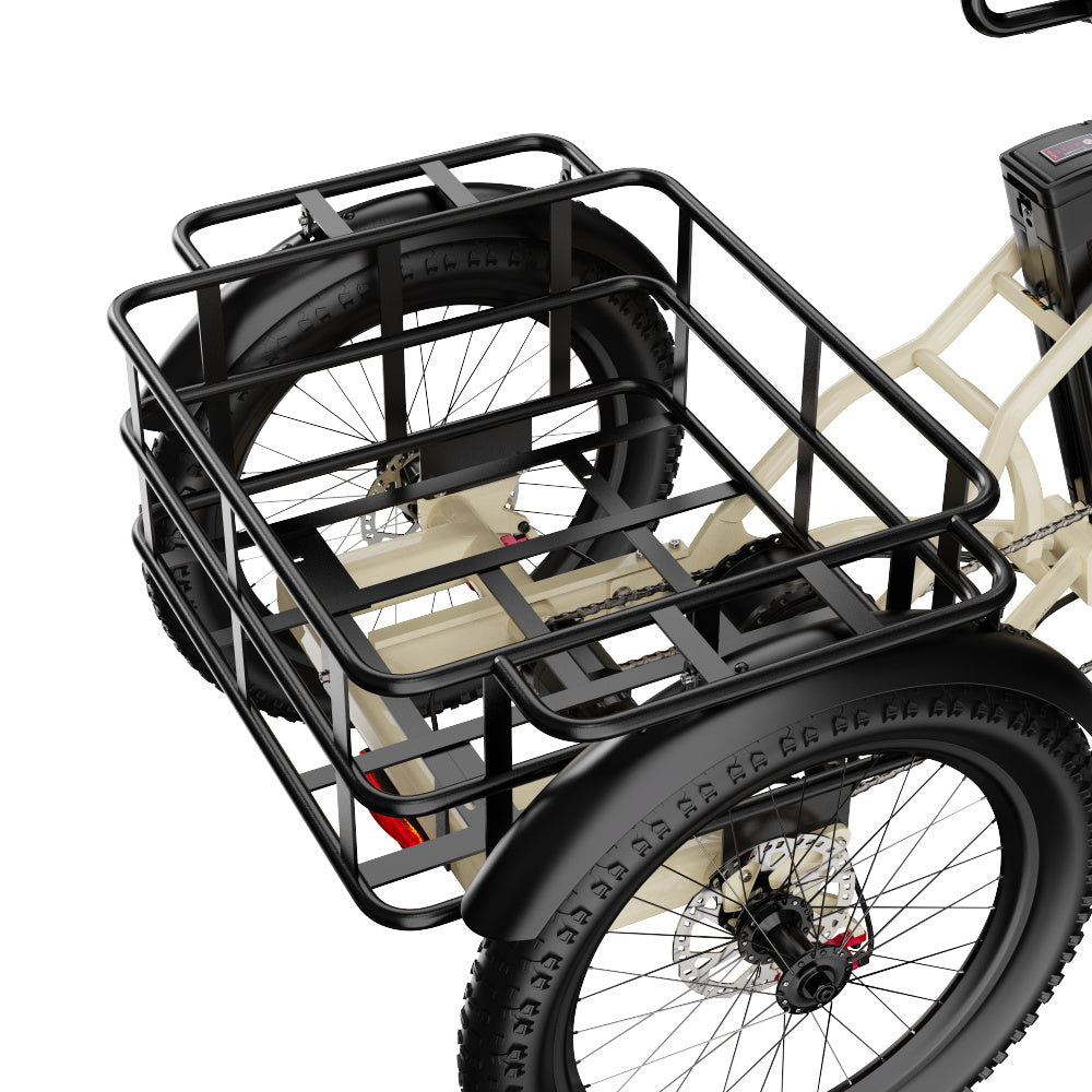 ONESPORT OT30 PRO 20" Klappbares E-Dreirad mit 3 Rädern | 500W Motor, 48V 18Ah Batterie