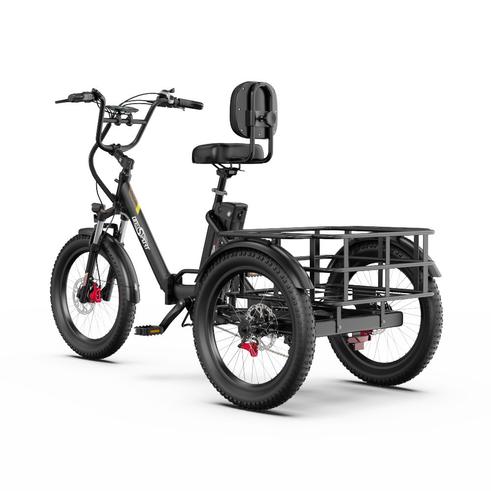 ONESPORT OT30 PRO 20" Klappbares E-Dreirad mit 3 Rädern | 500W Motor, 48V 18Ah Batterie
