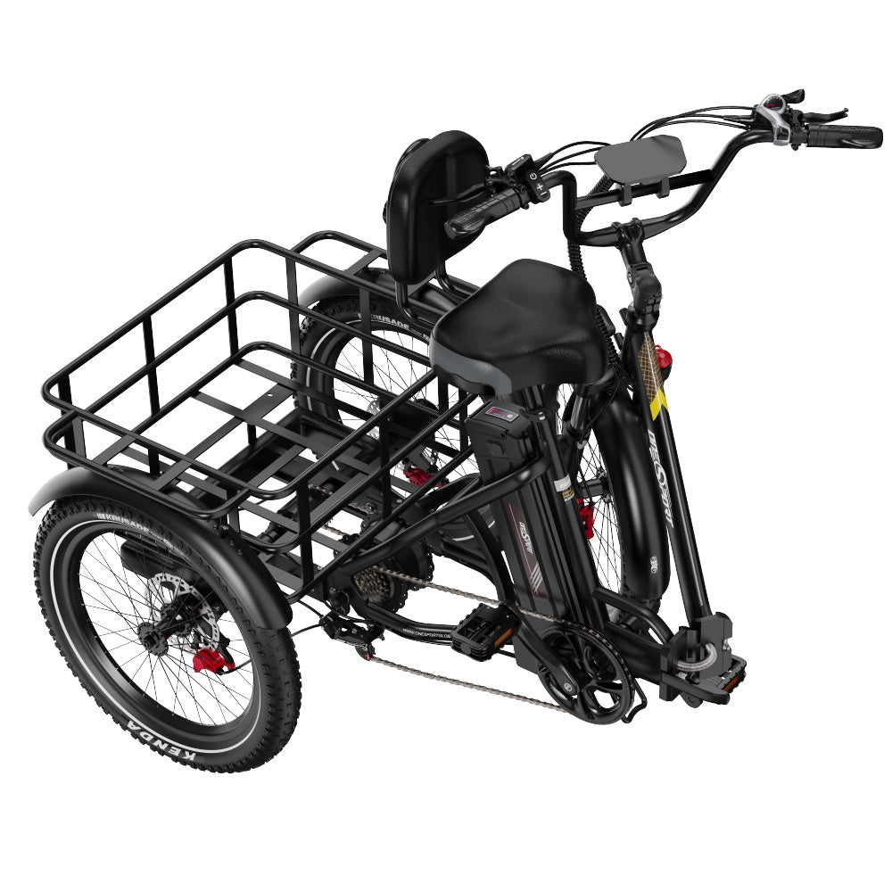 ONESPORT OT30 PRO 20" Klappbares E-Dreirad mit 3 Rädern | 500W Motor, 48V 18Ah Batterie