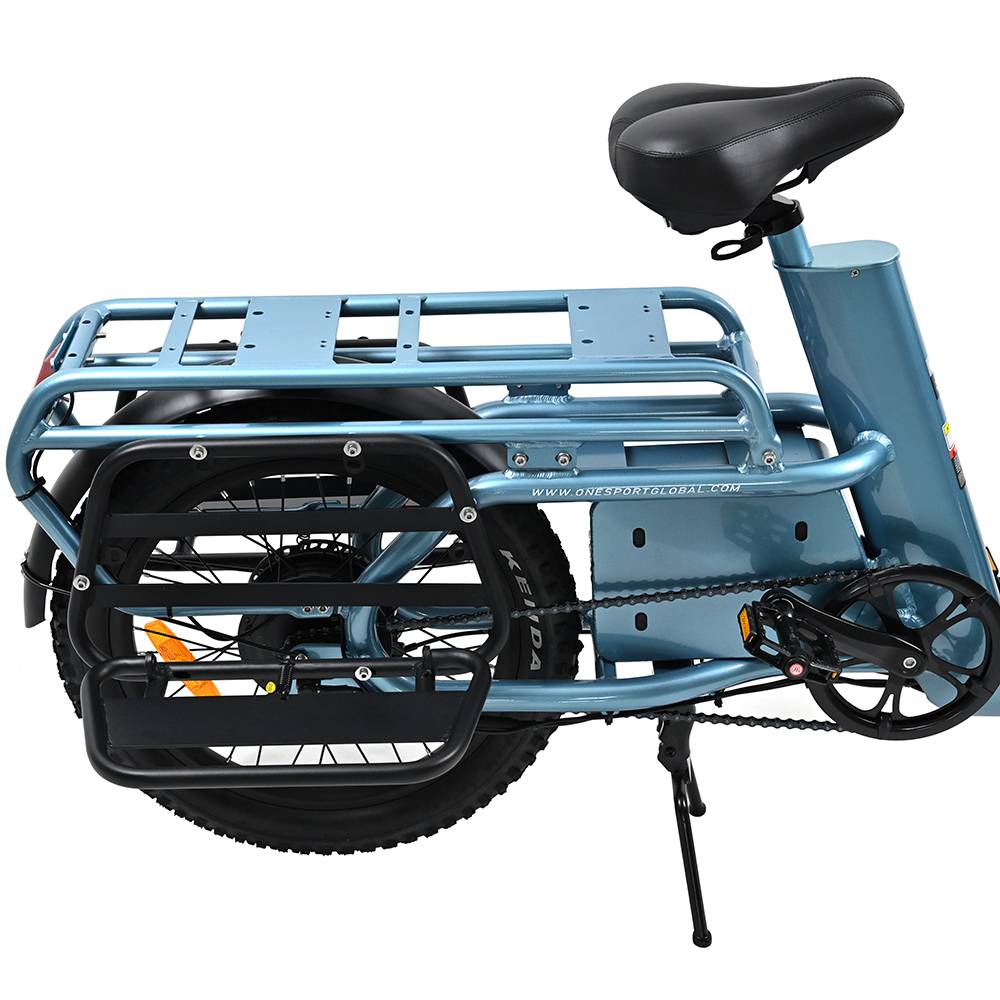 ONESPORT OT01 20" Step-Through Longtail Cargo Elektrofahrrad 650W Motor 48V 27Ah Batterie