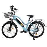 ORLMS CITY BIKE 26" Damen E Bike mit Tiefeinstieg 500W Motor 48V 15AH Batterie