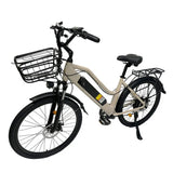 ORLMS CITY BIKE 26" Damen E Bike mit Tiefeinstieg 500W Motor 48V 15AH Batterie