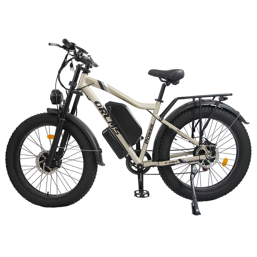 ORLMS MX500 26" Fat Tire Mountain Elektrofahrrad 2000W Doppelmotor 52V 25Ah Batterie