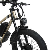 ORLMS MX500 26" Fat Tire Mountain Elektrofahrrad 2000W Doppelmotor 52V 25Ah Batterie