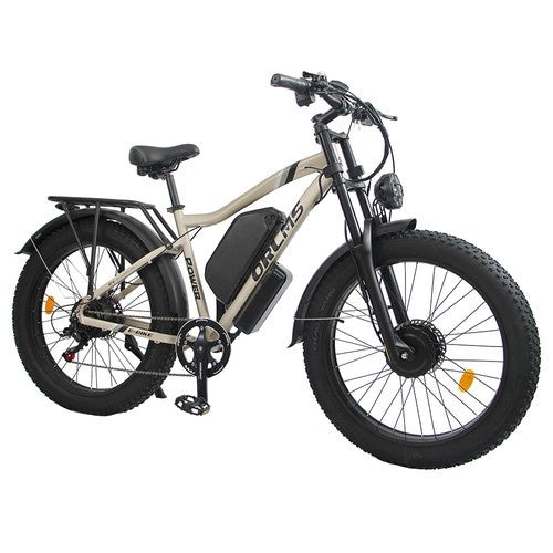 ORLMS MX500 26" Fat Tire Mountain Elektrofahrrad 2000W Doppelmotor 52V 25Ah Batterie
