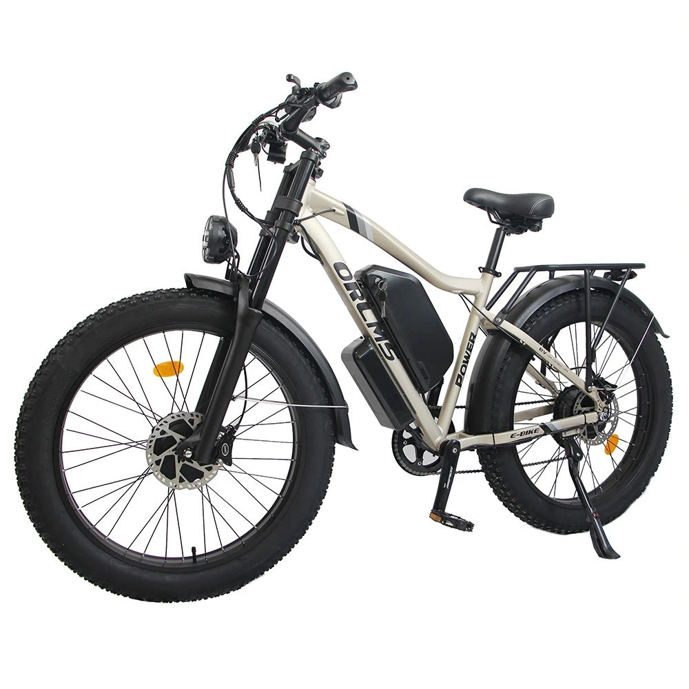ORLMS MX500 26" Fat Tire Mountain Elektrofahrrad 2000W Doppelmotor 52V 25Ah Batterie