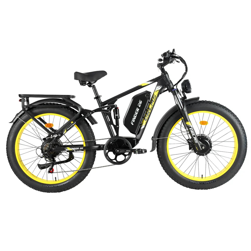 ORLMS FINDER26 26" Elektrisches Mountainbike 1000W*2 Doppelmotor 52V 25Ah Batterie