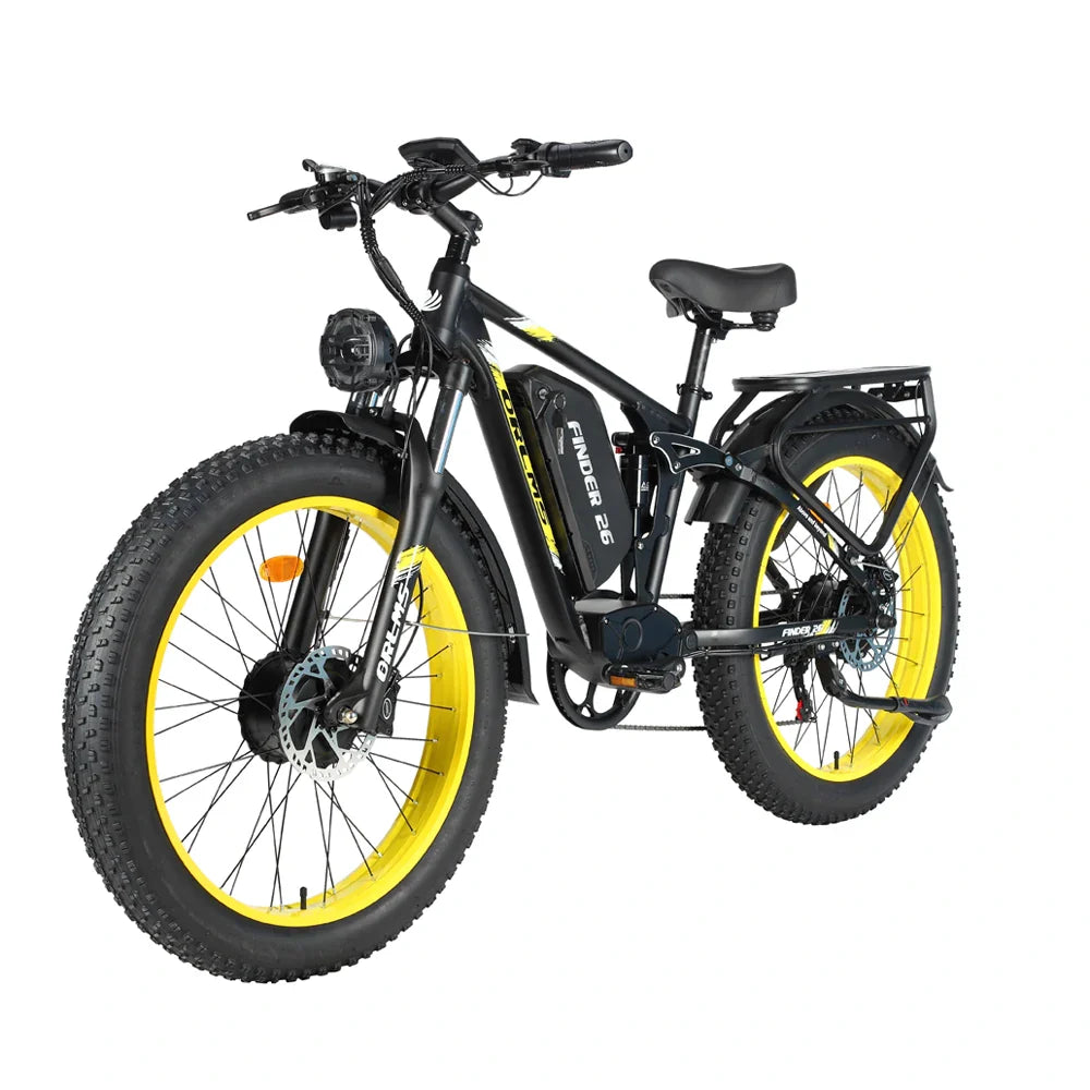 ORLMS FINDER26 26" Elektrisches Mountainbike 1000W*2 Doppelmotor 52V 25Ah Batterie