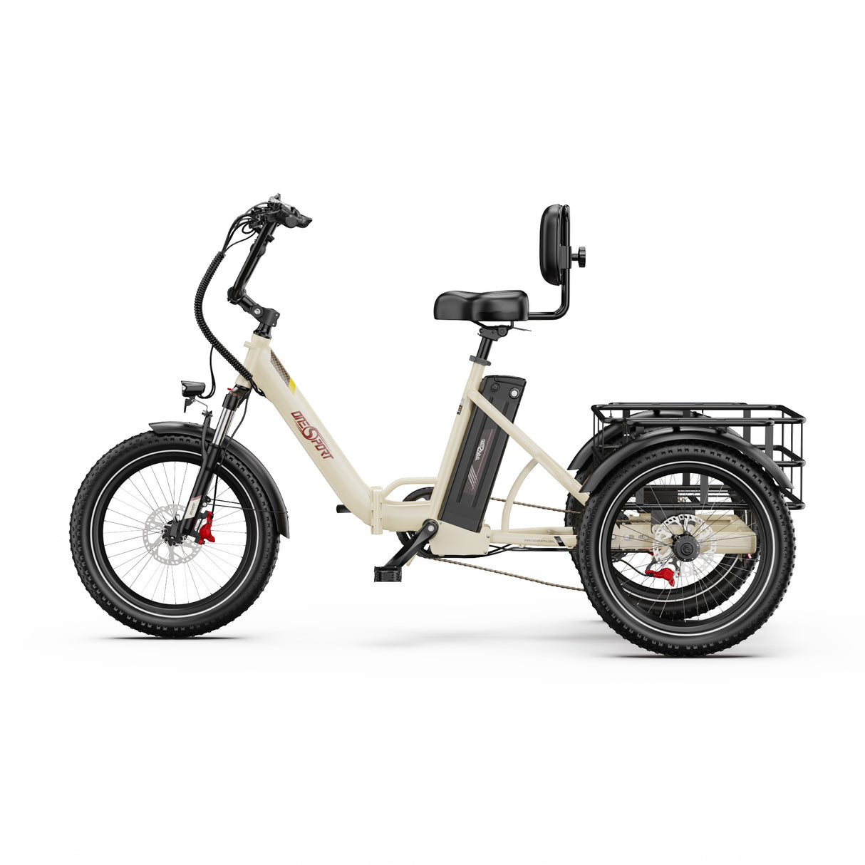 ONESPORT OT30 PRO 20" Klappbares E-Dreirad mit 3 Rädern | 500W Motor, 48V 18Ah Batterie