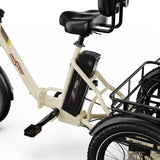 ONESPORT OT30 PRO 20" Klappbares E-Dreirad mit 3 Rädern | 500W Motor, 48V 18Ah Batterie