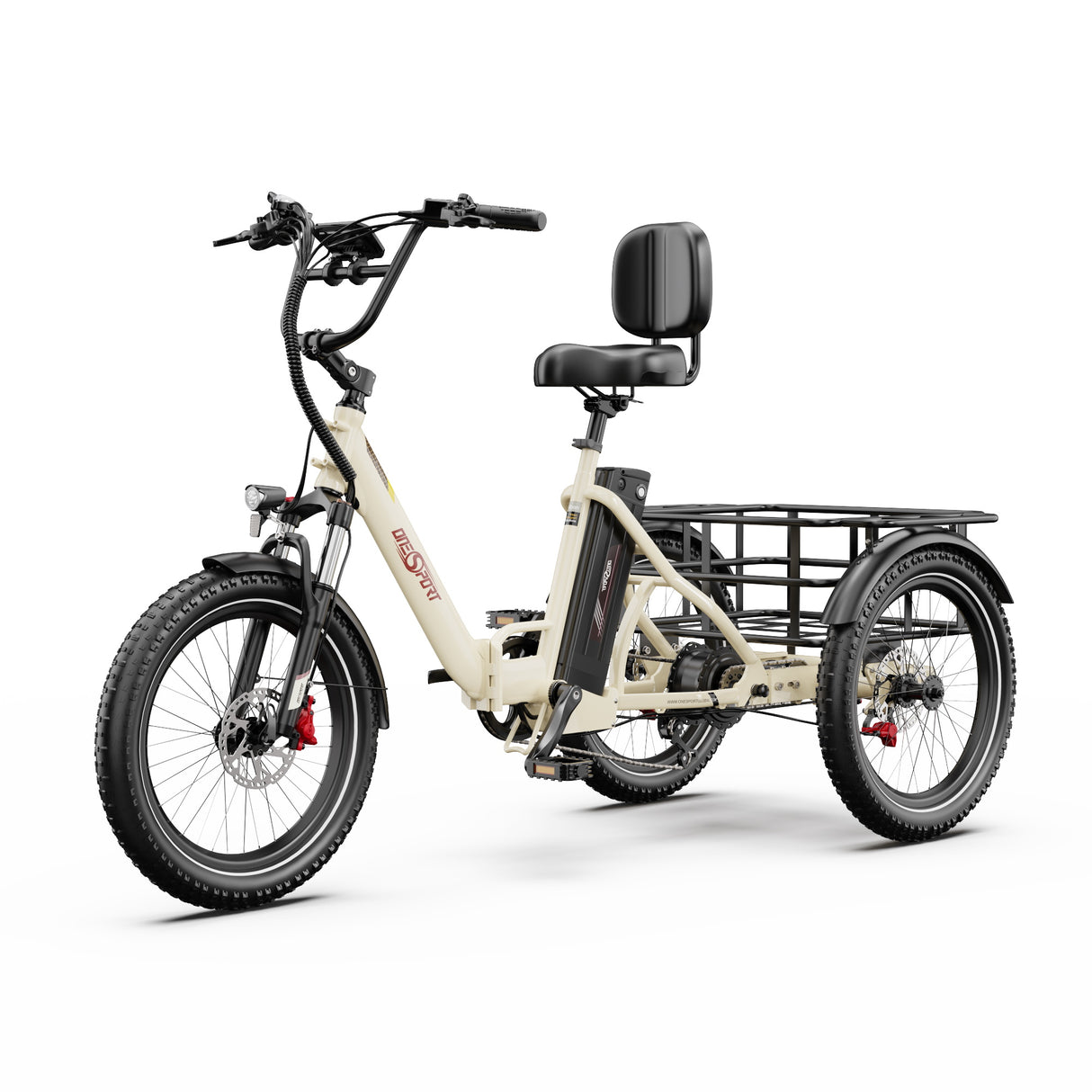 ONESPORT OT30 PRO 20" Klappbares E-Dreirad mit 3 Rädern | 500W Motor, 48V 18Ah Batterie