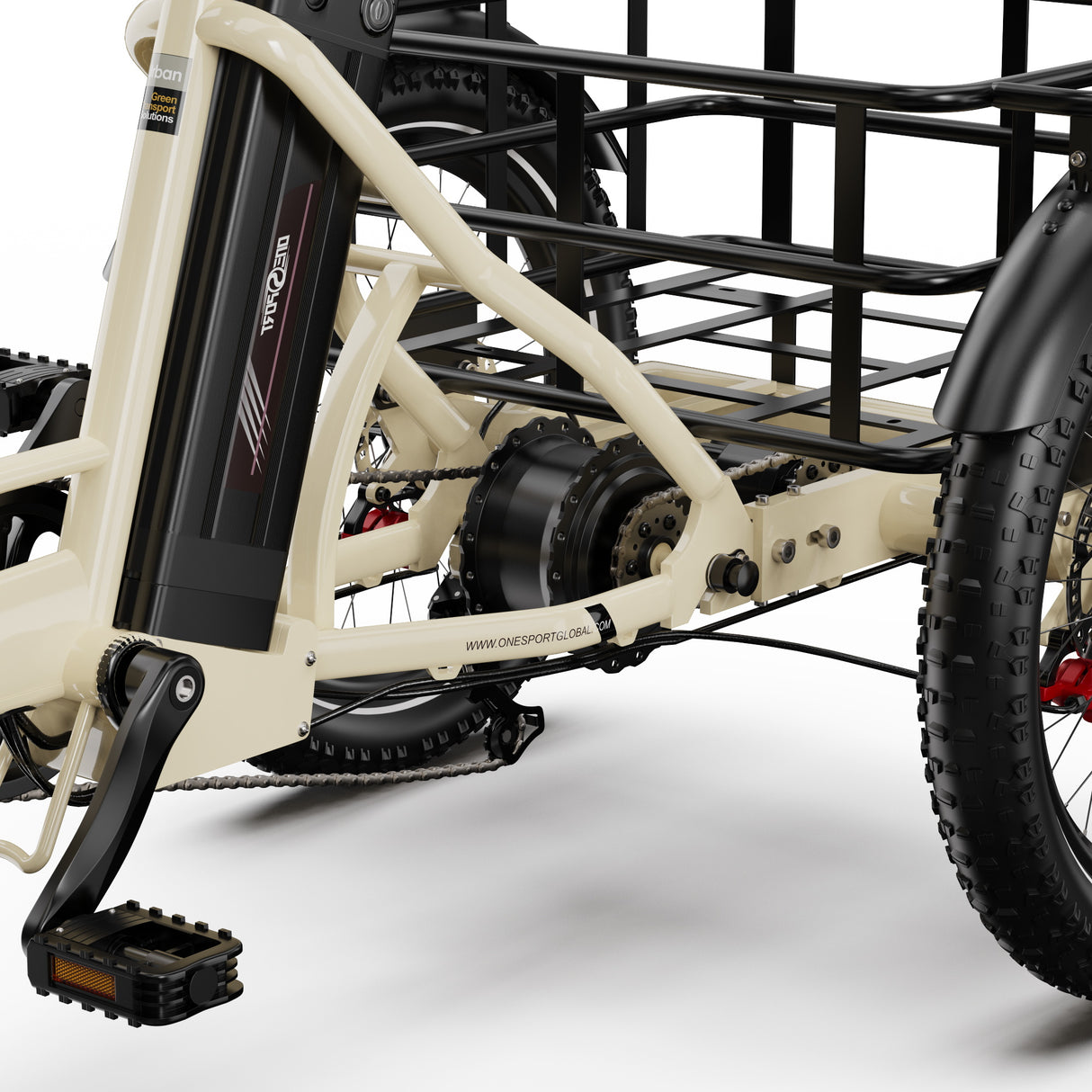 ONESPORT OT30 PRO 20" Klappbares E-Dreirad mit 3 Rädern | 500W Motor, 48V 18Ah Batterie