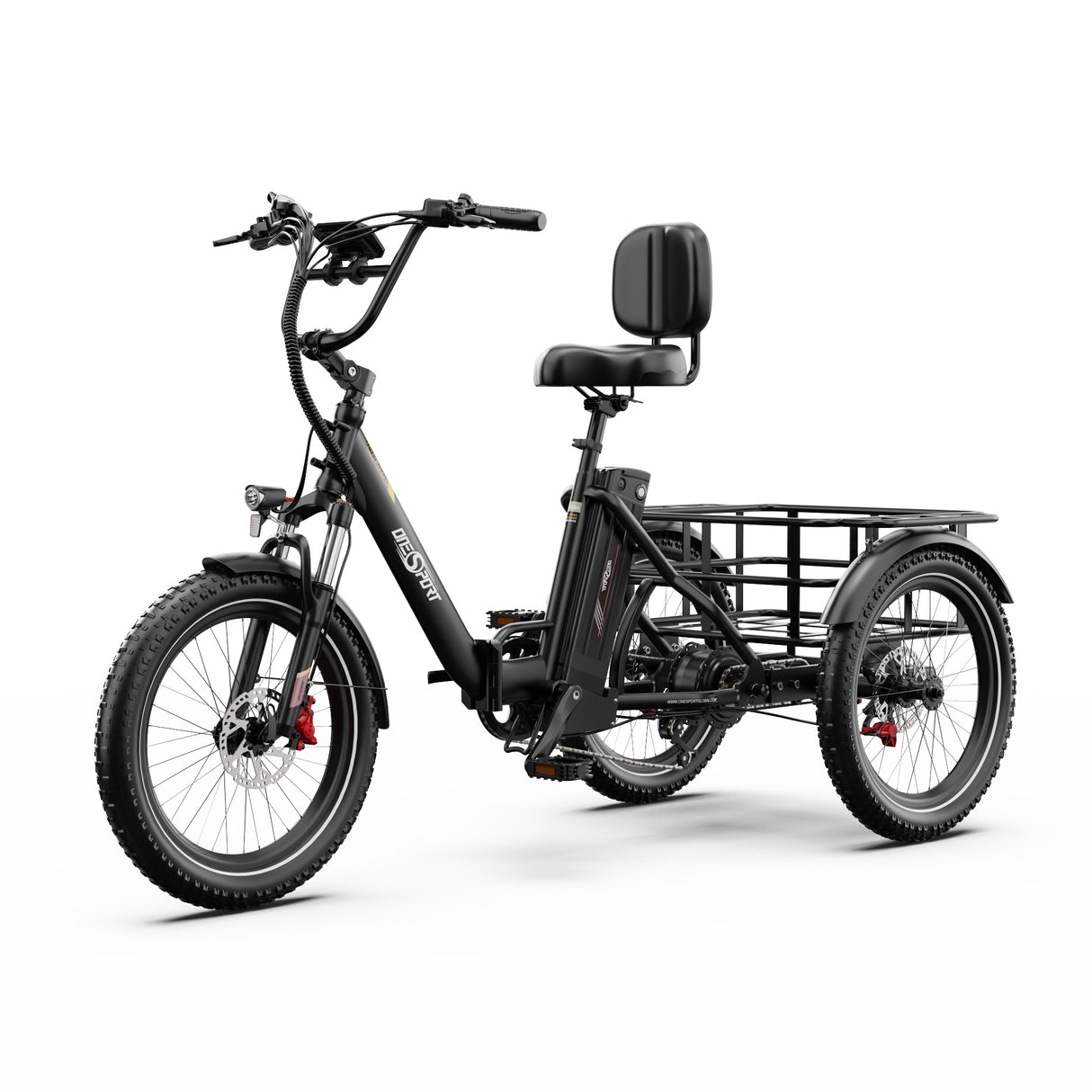 ONESPORT OT30 PRO 20" Klappbares E-Dreirad mit 3 Rädern | 500W Motor, 48V 18Ah Batterie