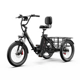 ONESPORT OT30 PRO 20" Klappbares E-Dreirad mit 3 Rädern | 500W Motor, 48V 18Ah Batterie