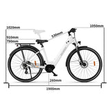 OneSport OT07 27,5" Pendler-Elektrofahrrad 250W Motor 36V 10,4Ah Batterie