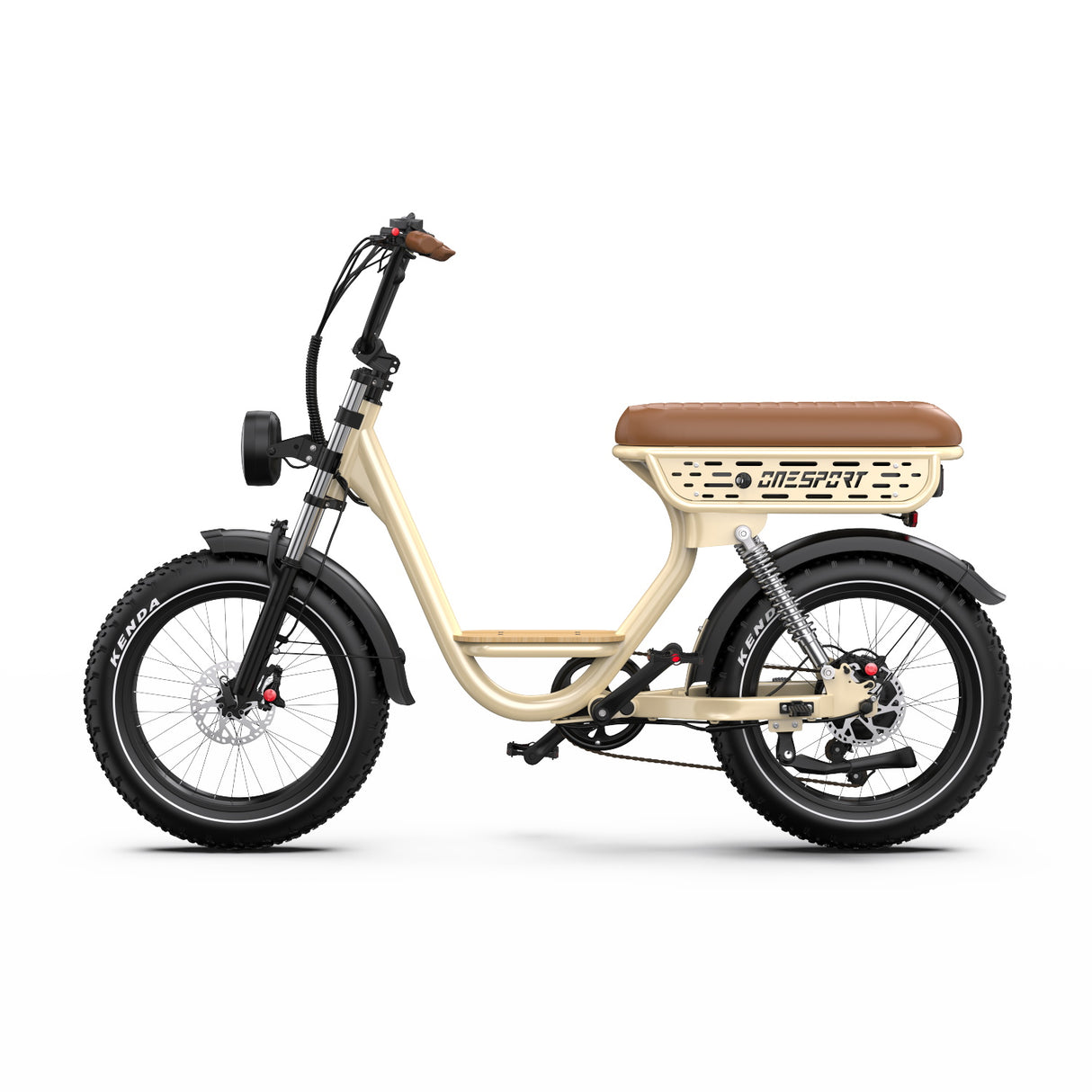 ONESPORT W77 20" Retro-Elektro-Fahrrad 500W Motor 48V 18Ah Batterie