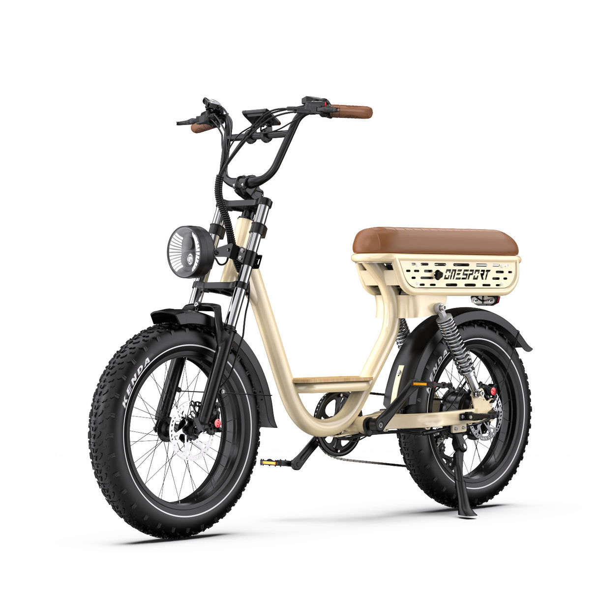 ONESPORT W77 20" Retro-Elektro-Fahrrad 500W Motor 48V 18Ah Batterie