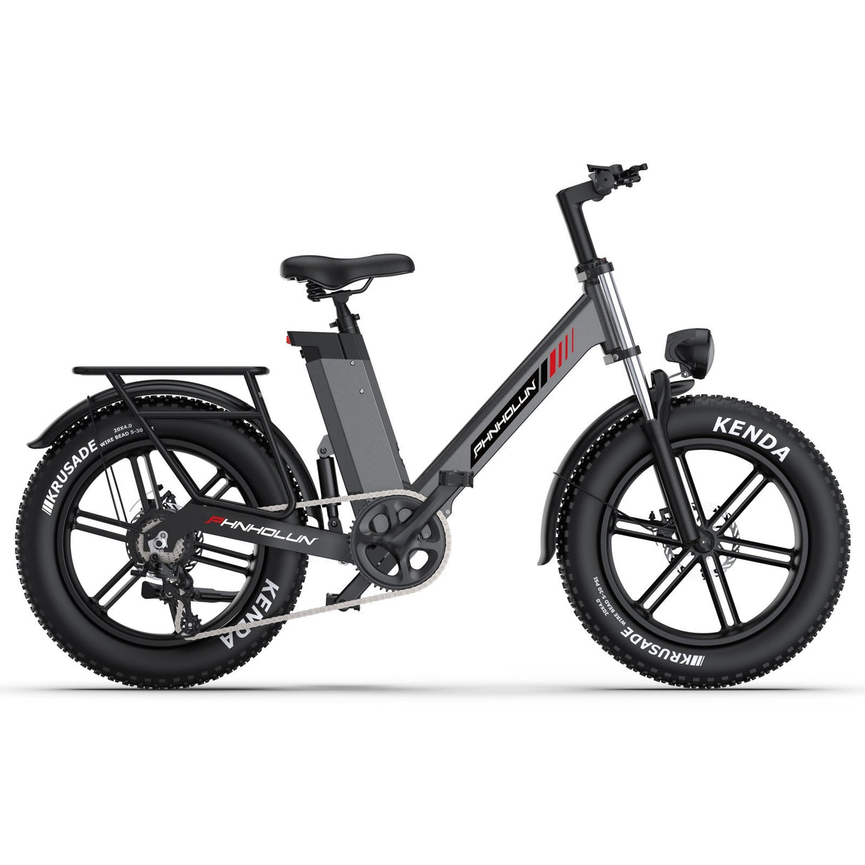 PHNHOLUN C6 Pro 20" Fat Tire Elektro-Citybike 1000W Motor 48V 17,5Ah Akku