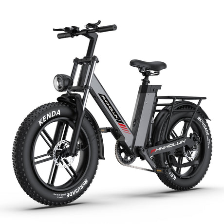 PHNHOLUN C6 Pro 20" Fat Tire Elektro-Citybike 1000W Motor 48V 17,5Ah Batterie