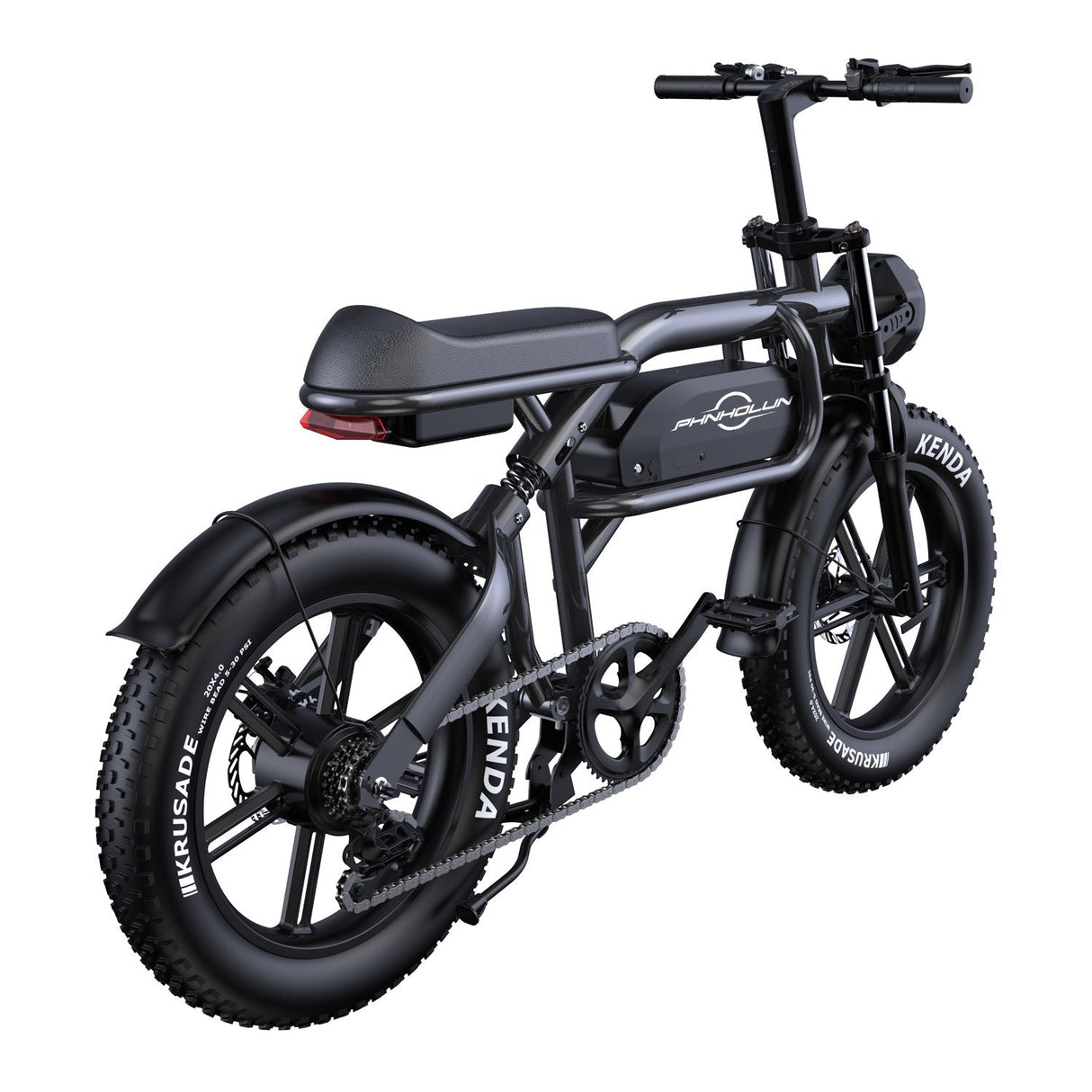 PHNHOLUN C8 20" Retro Electric Dirt Bike MTB 1500W Moottori 48V 20Ah Akku