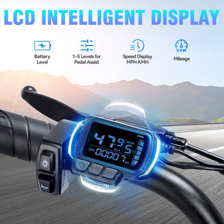 RIDSTAR Q20 Lite 20" Fat Tire Elektrofahrrad 1000W Motor 48V 15Ah Batterie