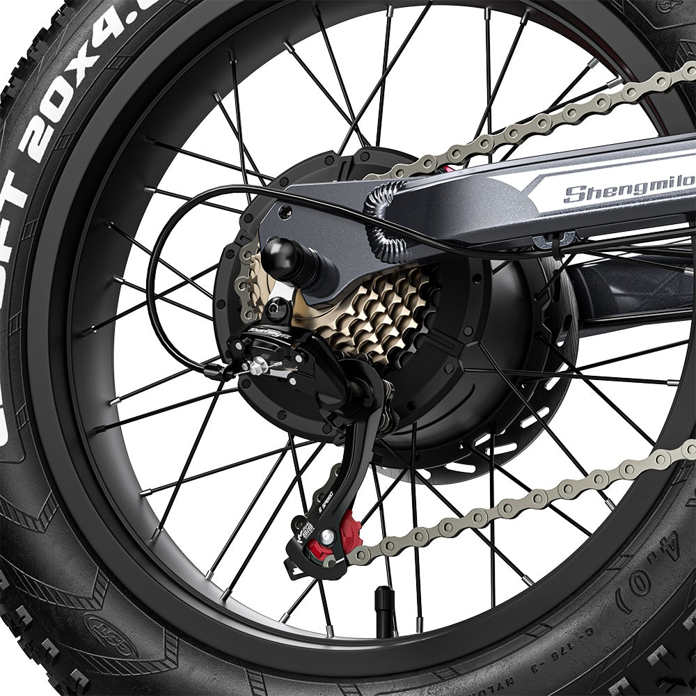 SHENGMILO S900 20" All-Terrain Elektrofahrrad mit 1500W Motor 60V 30Ah Batterie