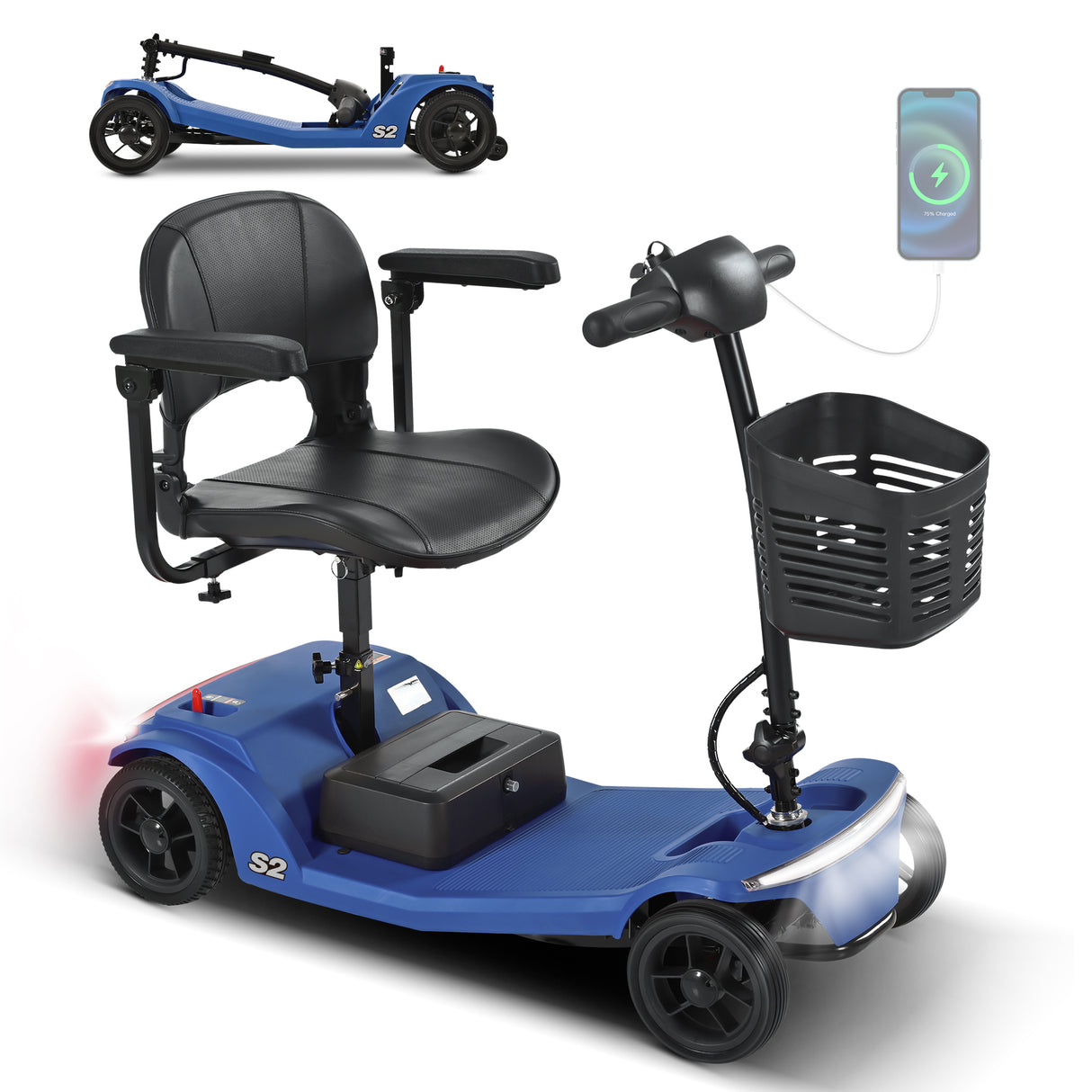 SWEETRICH S2 7.5" Elektromobil Scooter 250W Motor 24V 12Ah Batterie