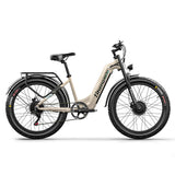 SHENGMILO S700 26" Step-Thru Fat Tire Elektro-Citybike 1000W*2 Doppelmotor 48V 17,5Ah Batterie