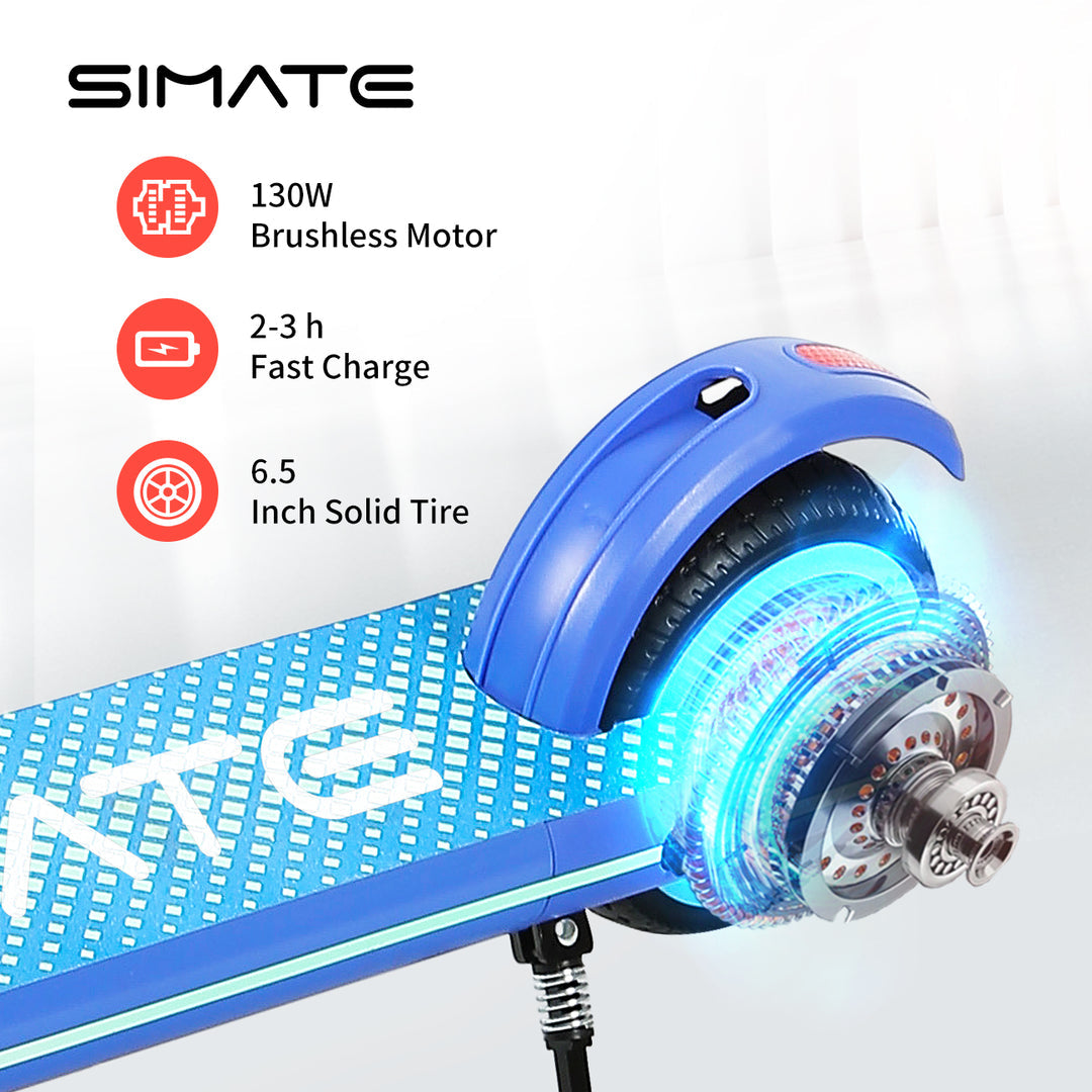 Simate S3 6,5" faltbarer Elektroroller für Kinder 130W Motor 24V 2,5Ah Batterie